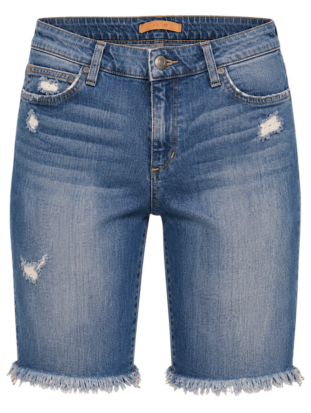 Joe’s Jeans The Finn Bermuda Shorts 29 Mid Rise Frayed Distressed Denim - Picture 2 of 16
